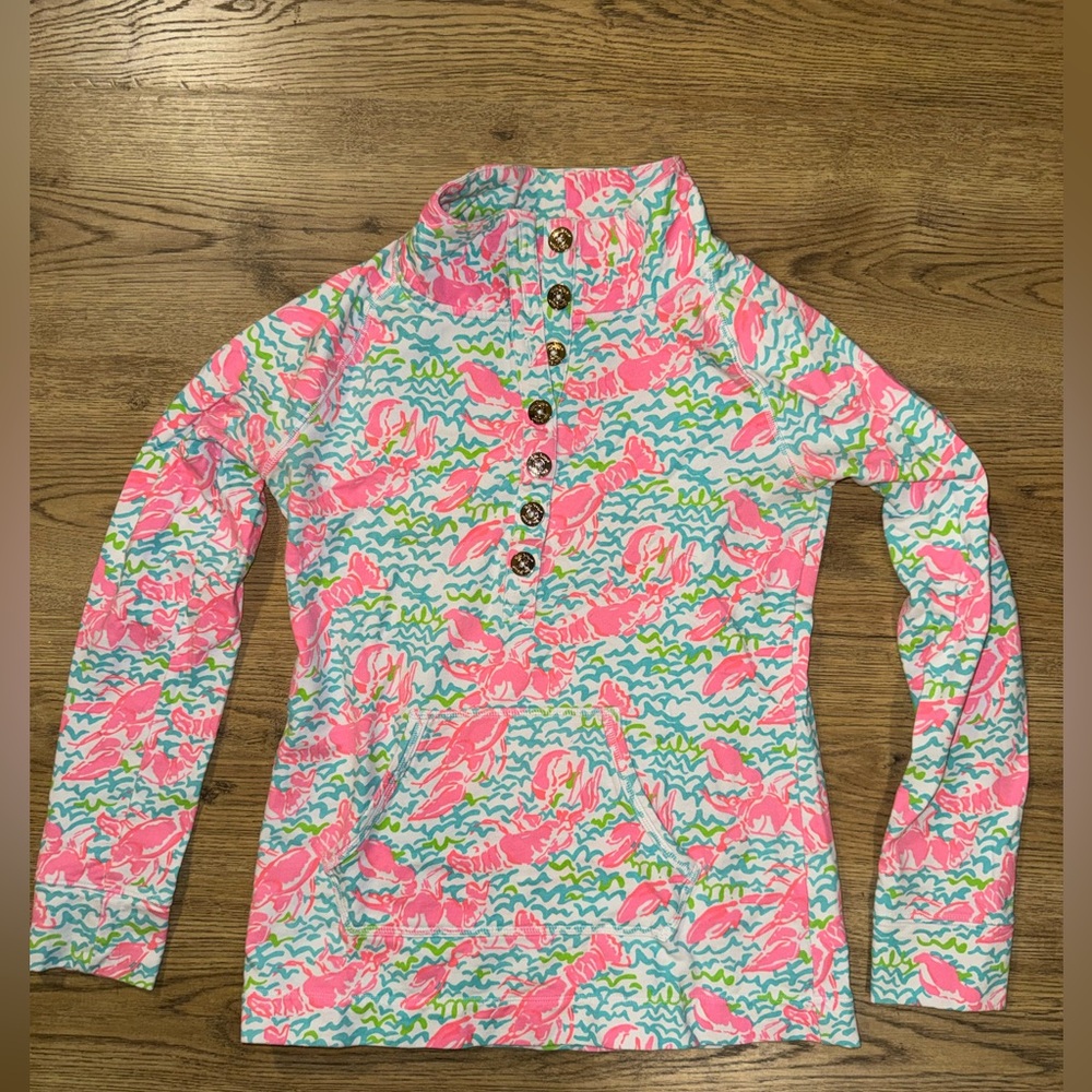 Lilly Pulitzer Button Up Pull Over